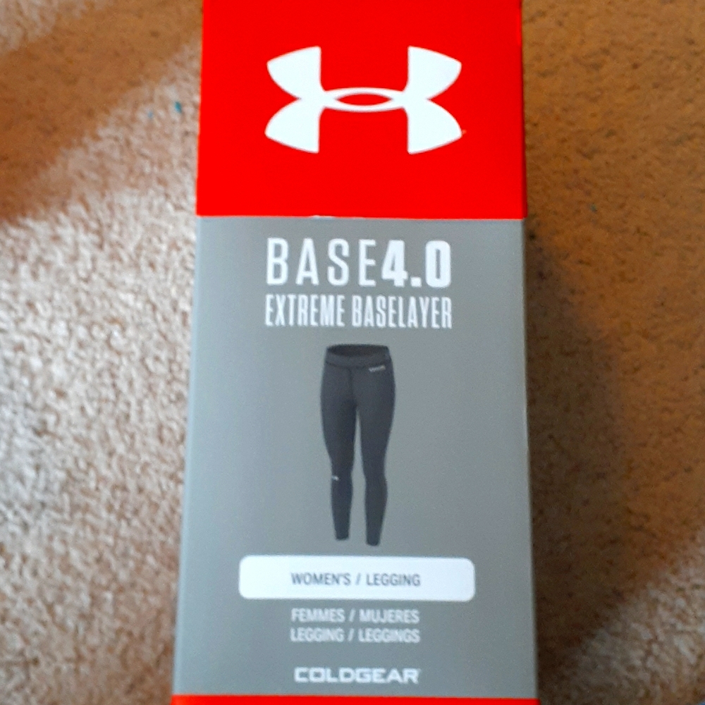 Under Armour Base Layer 4.0 Black Thermal Leggings - Women's Size Large